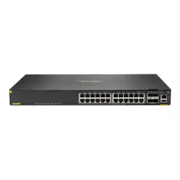 HPE Aruba Networking CX 6200F 24G Class 4 PoE 4SFP 370W Switch - Commutateur - distance max. d'empilage d... (S0M82AABB)_1